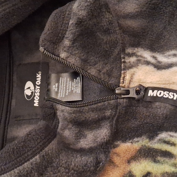 ECLIPSE Mossy Oak Camo Fleece Zipper Jacket L - Picture 5 of 8